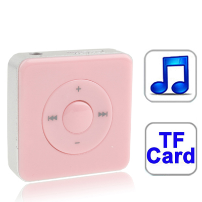 TF (Micro SD) Card Slot MP3 Player (Pink)